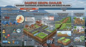 Dampak Gempa Cianjur terhadap Masyarakat, Infrastruktur, dan Kondisi Wilayah