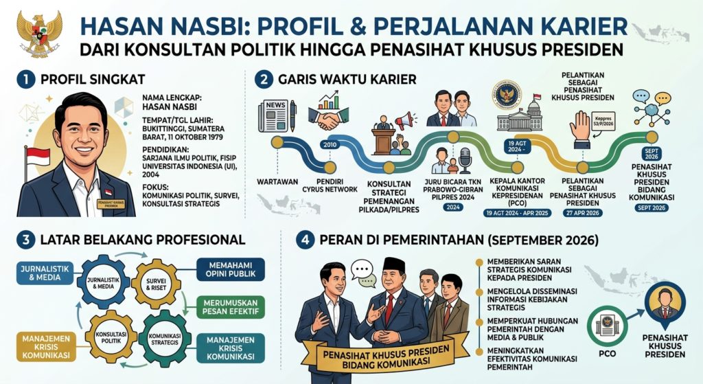 Hasan Nasbi dan Perjalanan Kariernya: Profil, Jabatan, Latar Belakang, serta Perannya di Pemerintahan