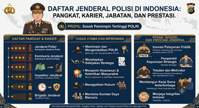 Daftar Jenderal Polisi di Indonesia: Pangkat, Karier, Jabatan, dan Prestasi