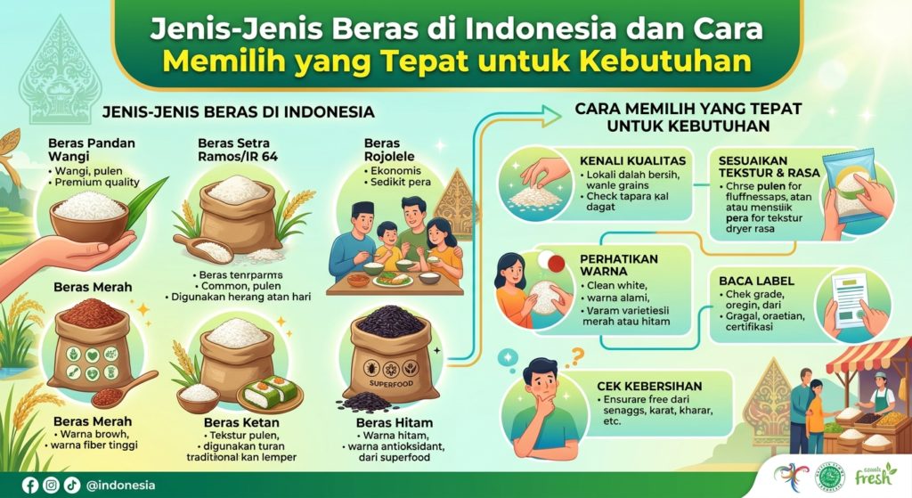 Jenis-Jenis Beras di Indonesia dan Cara Memilih yang Tepat untuk Kebutuhan