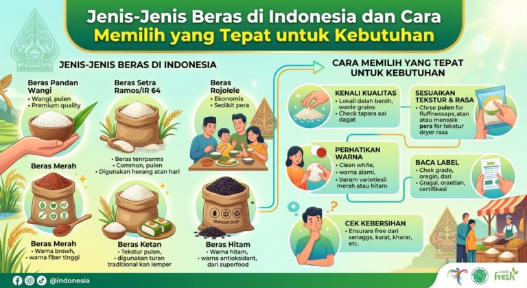 Jenis-Jenis Beras di Indonesia dan Cara Memilih yang Tepat untuk Kebutuhan