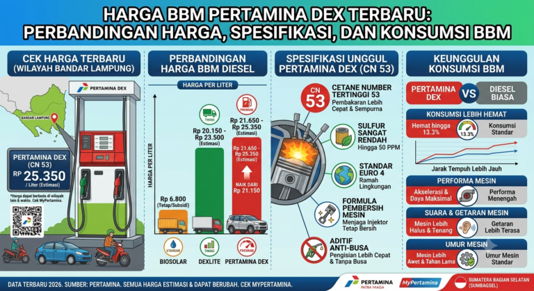 Harga BBM Pertamina Dex Terbaru: Perbandingan Harga, Spesifikasi, dan Konsumsi BBM