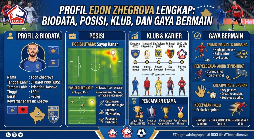 Profil Edon Zhegrova Lengkap: Biodata, Posisi, Klub, dan Gaya Bermain