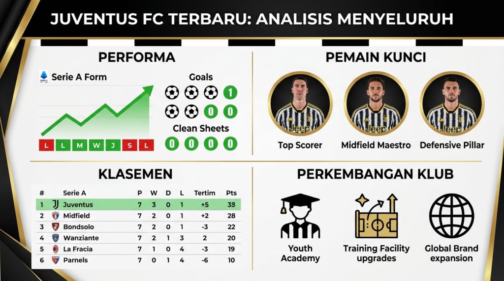 Juventus Terbaru: Performa, Pemain Kunci, Klasemen, dan Perkembangan Klub