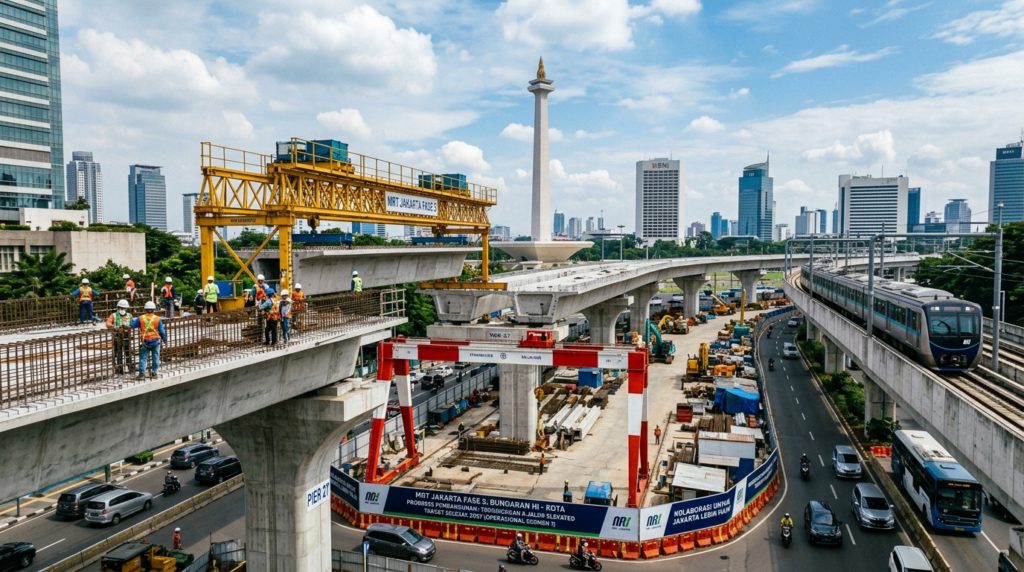 MRT Jakarta Phase 2: Progress Pembangunan, Rute Baru, dan Target Selesai