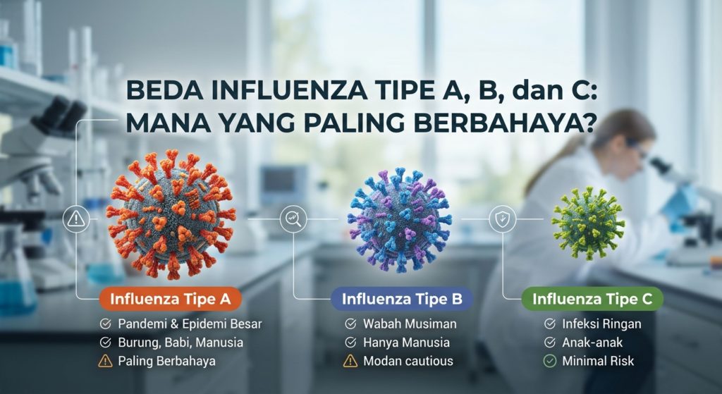Beda Influenza Tipe A, B, dan C: Mana yang Paling Berbahaya?