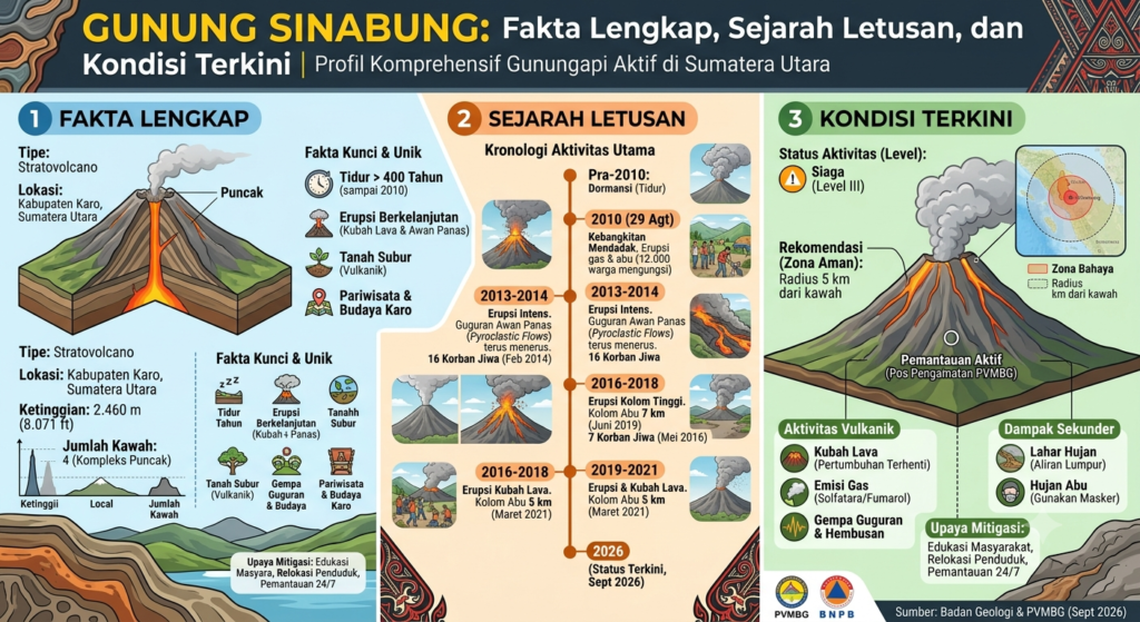 Gunung Sinabung: Fakta Lengkap, Sejarah Letusan, dan Kondisi Terkini