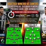 Atlético Mineiro vs Santos: Head to Head, Susunan Pemain, Prediksi Skor, dan Jadwal