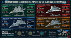 Pesawat Tempur Canggih di Dunia 2026: Ini Daftar dan Teknologi Terbarunya