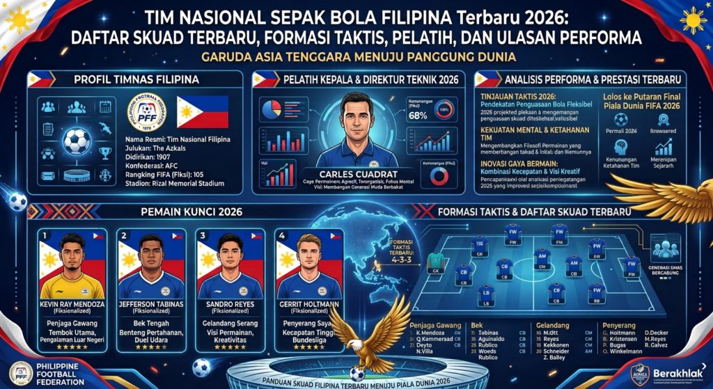 Tim Nasional Sepak Bola Filipina Terbaru 2026: Daftar Pemain, Formasi, Pelatih, dan Performa