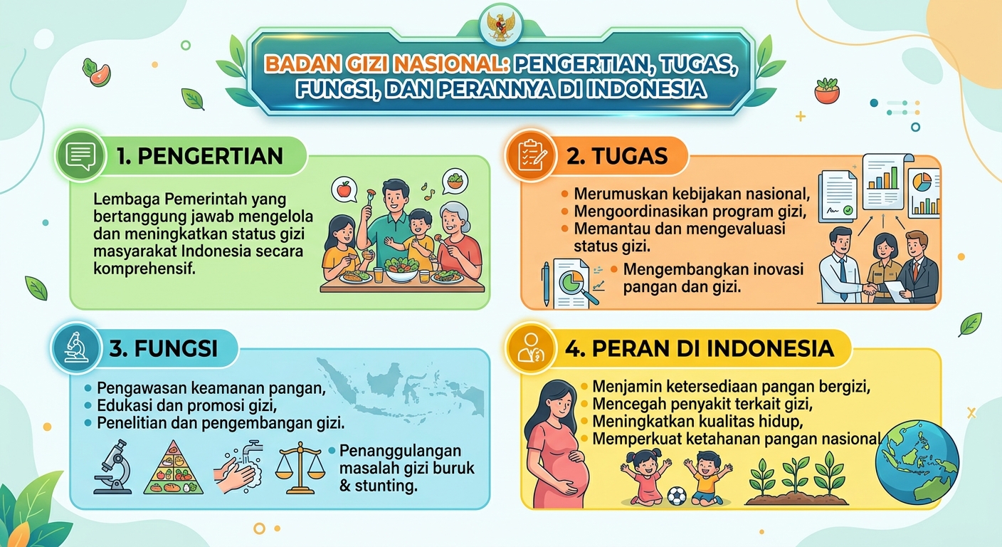 Badan Gizi Nasional: Pengertian, Tugas, Fungsi, dan Perannya di Indonesia