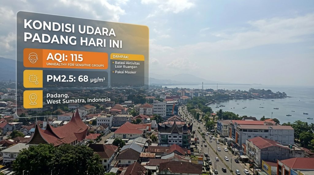 Kondisi Udara Padang Hari Ini: Cek Tingkat AQI, PM2.5, dan Dampaknya