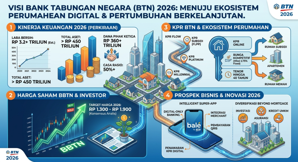 Bank Tabungan Negara 2026: Kinerja, Harga Saham, KPR, dan Prospek Bisnis BTN