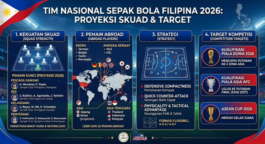 Tim Nasional Sepak Bola Filipina 2026: Kekuatan Skuad, Pemain Abroad, Strategi, dan Target Kompetisi