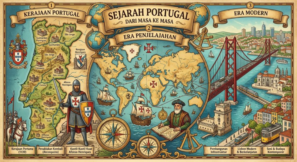 Sejarah Portugal dari Masa ke Masa: Kerajaan, Penjelajahan, hingga Era Modern