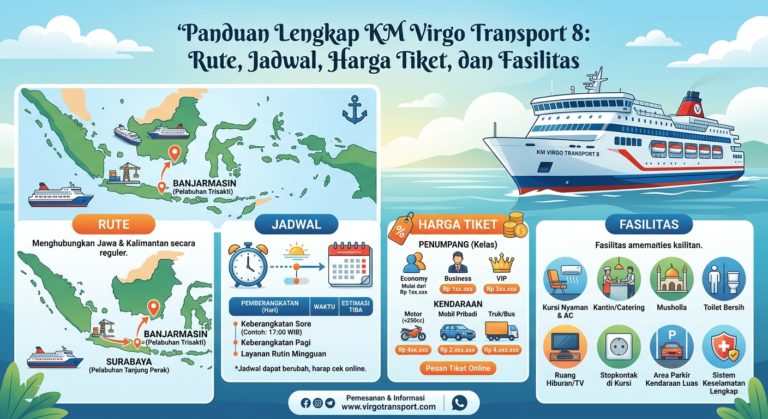 Panduan Lengkap KM Virgo Transport 8: Rute, Jadwal, Harga Tiket, dan Fasilitas