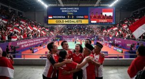 Kalahkan China, Bulutangkis Beregu Putra RI Raih Emas di Asian Games