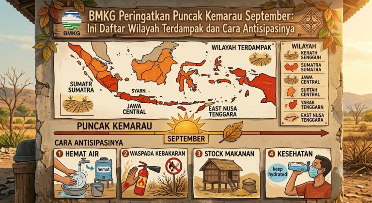 BMKG Peringatkan Puncak Kemarau September: Ini Daftar Wilayah Terdampak dan Cara Antisipasinya