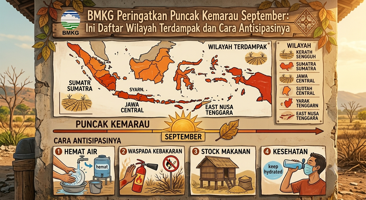 BMKG Peringatkan Puncak Kemarau September: Ini Daftar Wilayah Terdampak dan Cara Antisipasinya