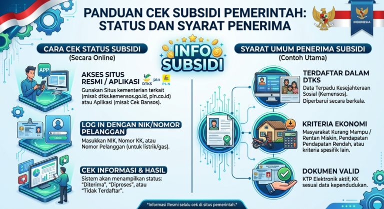 Cara Cek Subsidi Pemerintah: Panduan Mengetahui Status dan Syarat Penerima