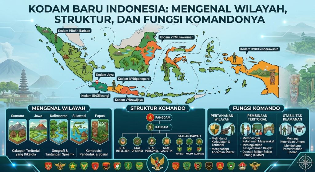 Kodam Baru Indonesia: Mengenal Wilayah, Struktur, dan Fungsi Komandonya