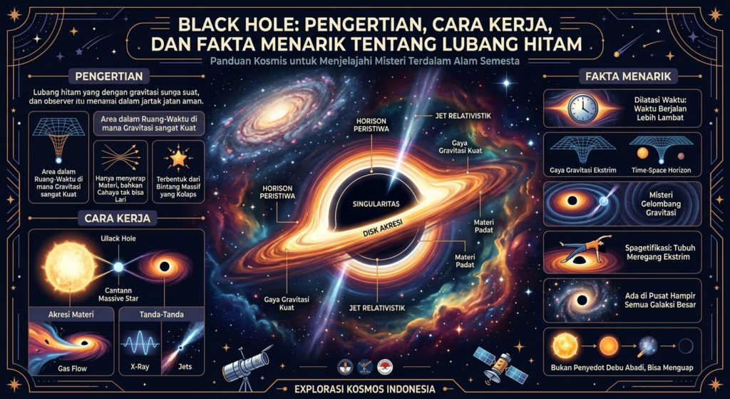 Black Hole: Pengertian, Cara Kerja, dan Fakta Menarik tentang Lubang Hitam