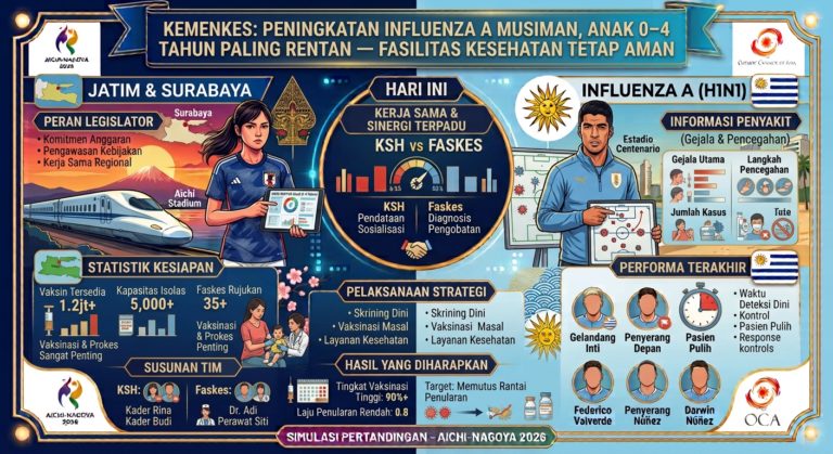 Kemenkes: Peningkatan Influenza A Musiman, Anak 0–4 Tahun Paling Rentan — Fasilitas Kesehatan Tetap Aman