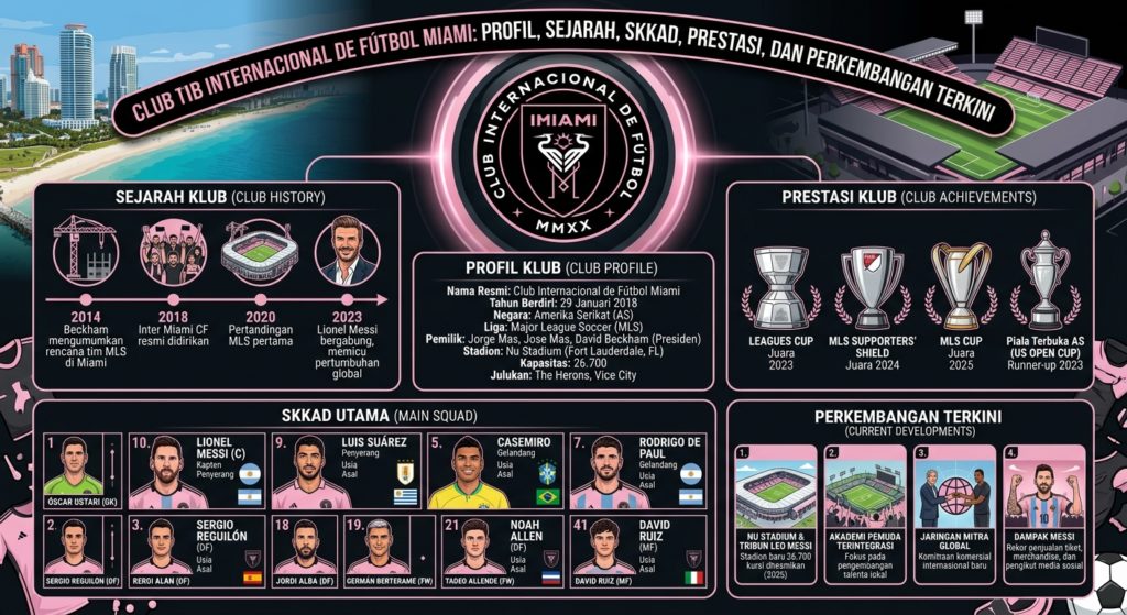 Internacional Club de Fútbol Miami: Profil Klub, Sejarah, Skuad, Prestasi, dan Perkembangan Terkini