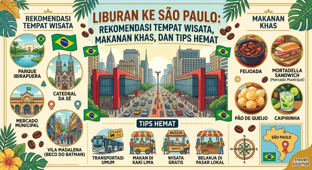 Liburan ke São Paulo: Rekomendasi Tempat Wisata, Makanan Khas, dan Tips Hemat