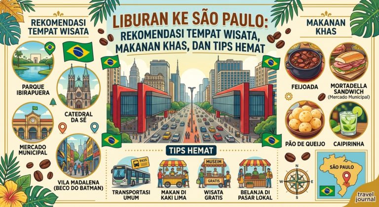 Liburan ke São Paulo: Rekomendasi Tempat Wisata, Makanan Khas, dan Tips Hemat