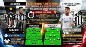 Atlético Mineiro vs Santos Hari Ini: Jadwal, Prediksi, H2H, dan Live Streaming