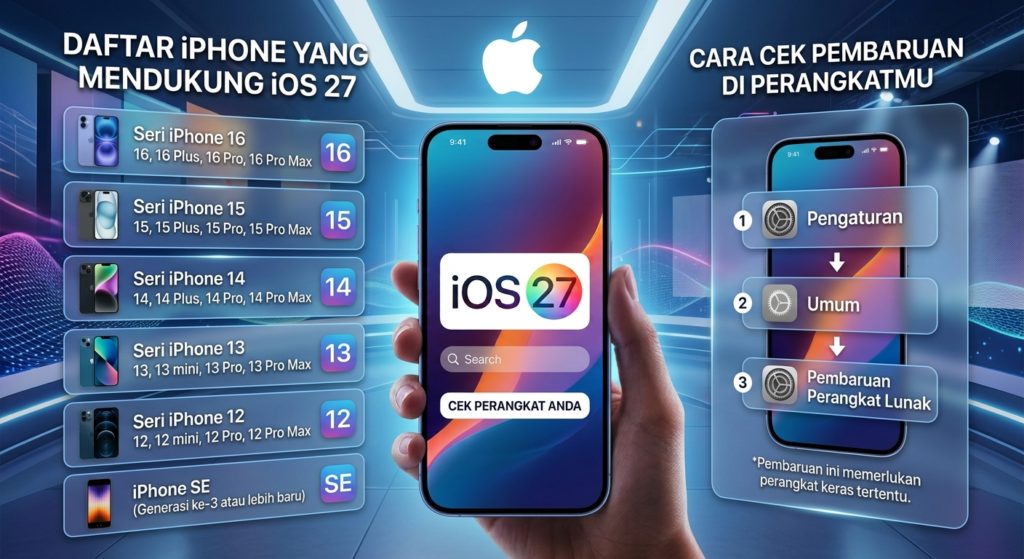 Daftar iPhone yang Mendukung iOS 27, Cek Apakah Perangkatmu Kebagian Update