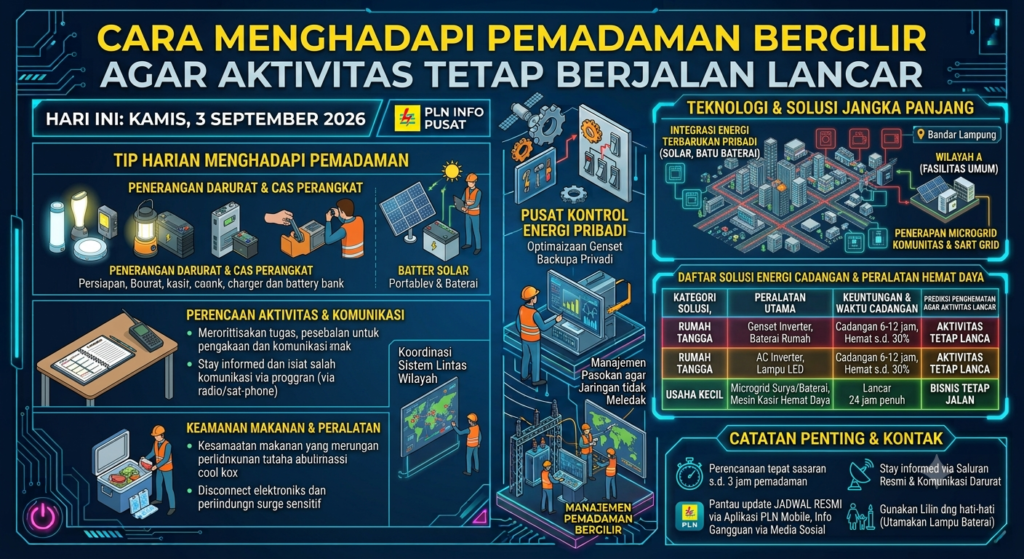 Cara Menghadapi Pemadaman Bergilir agar Aktivitas Tetap Berjalan Lancar