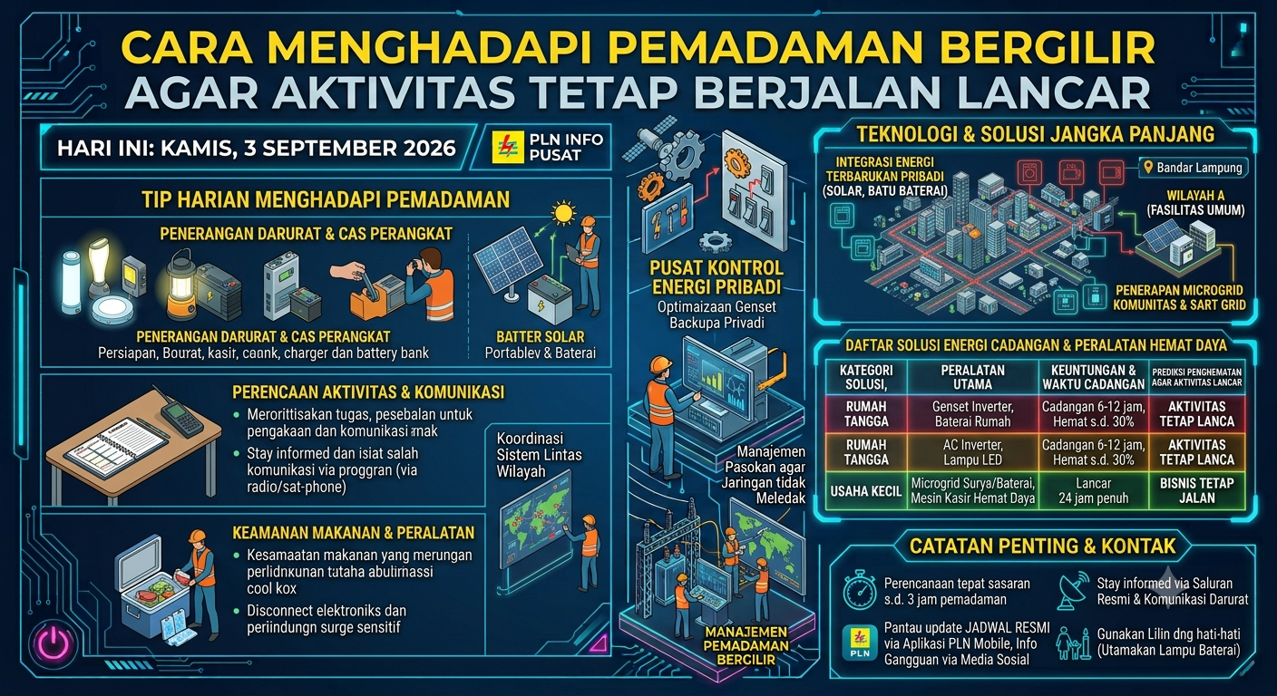 Cara Menghadapi Pemadaman Bergilir agar Aktivitas Tetap Berjalan Lancar