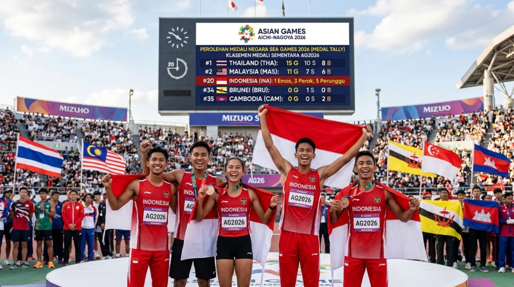 Di Atas Brunei dan Kamboja 'tapi' Tertinggal Jauh dari Thailand dan Malaysia di Asian Games 2026