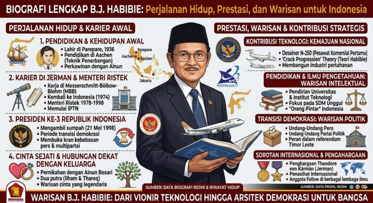 B.J. Habibie: Biografi Lengkap, Perjalanan Hidup, Prestasi, dan Warisan untuk Indonesia