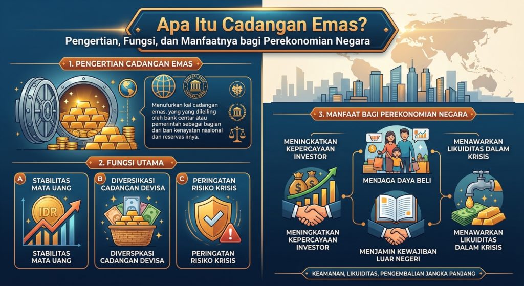 Apa Itu Cadangan Emas? Pengertian, Fungsi, dan Manfaatnya bagi Perekonomian Negara