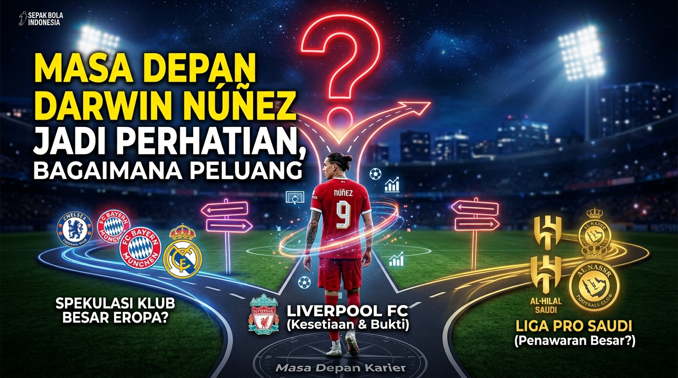 Masa Depan Darwin Núñez Jadi Perhatian, Bagaimana Peluang Kariernya?