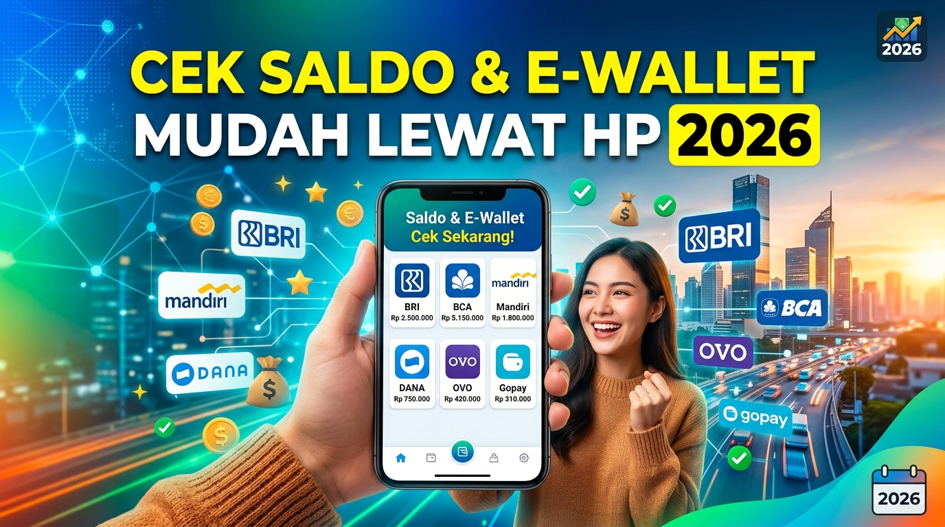Cara Cek Saldo Rekening dan E-Wallet dengan Mudah Lewat HP Terbaru 2026