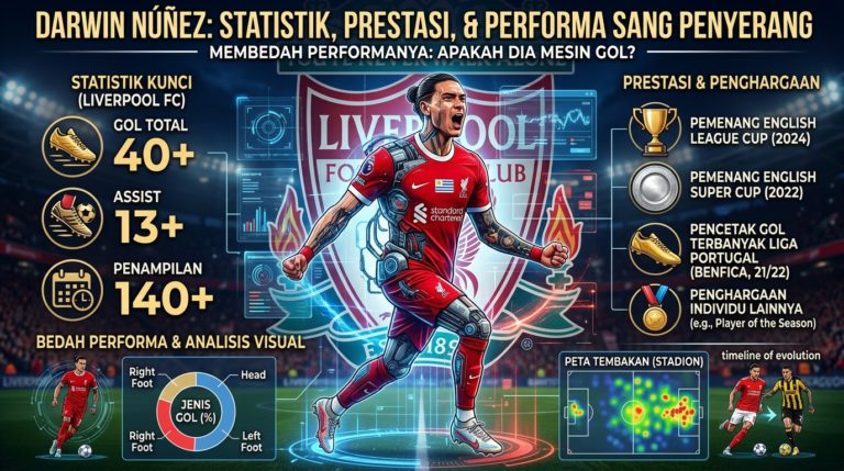 Darwin Núñez: Statistik, Prestasi, dan Performa Sang Penyerang
