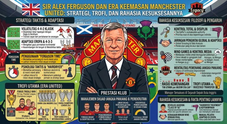 Sir Alex Ferguson dan Era Keemasan Manchester United: Strategi, Trofi, dan Rahasia Kesuksesannya