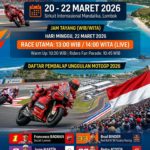 Jadwal MotoGP Mandalika 2026 Terbaru: Tanggal Balapan, Jam Tayang, dan Daftar Pembalap