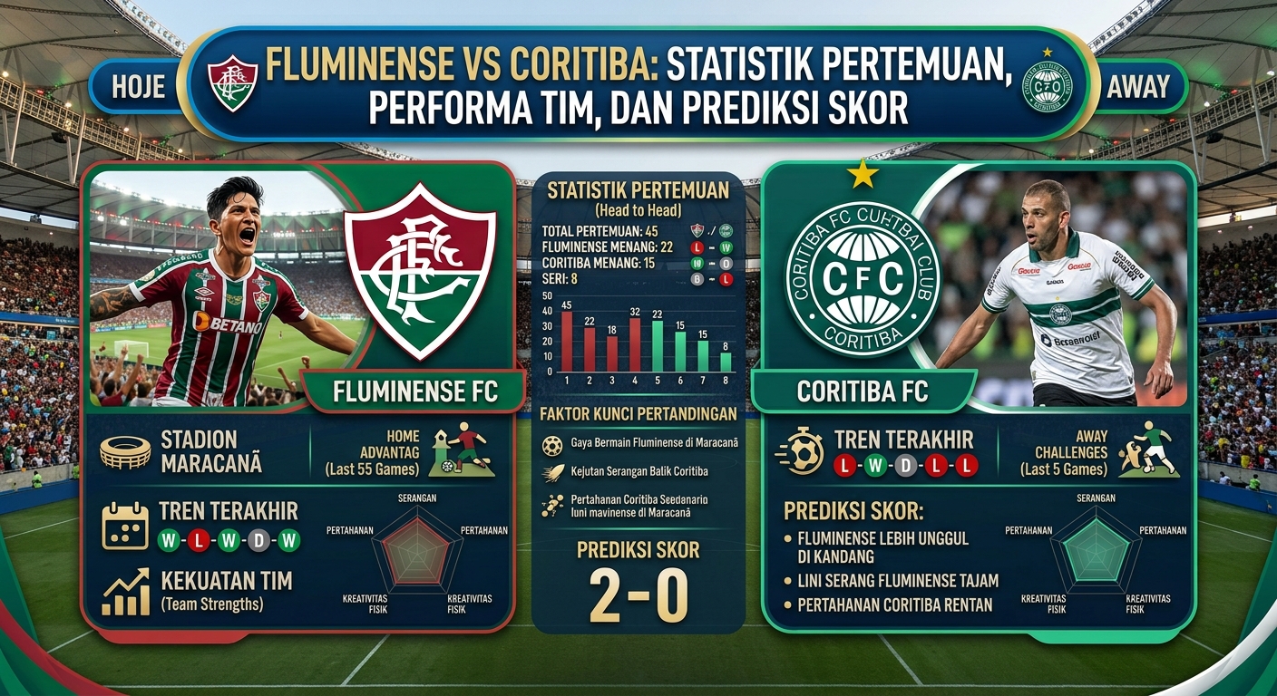 Fluminense vs Coritiba: Statistik Pertemuan, Performa Tim, dan Prediksi Skor