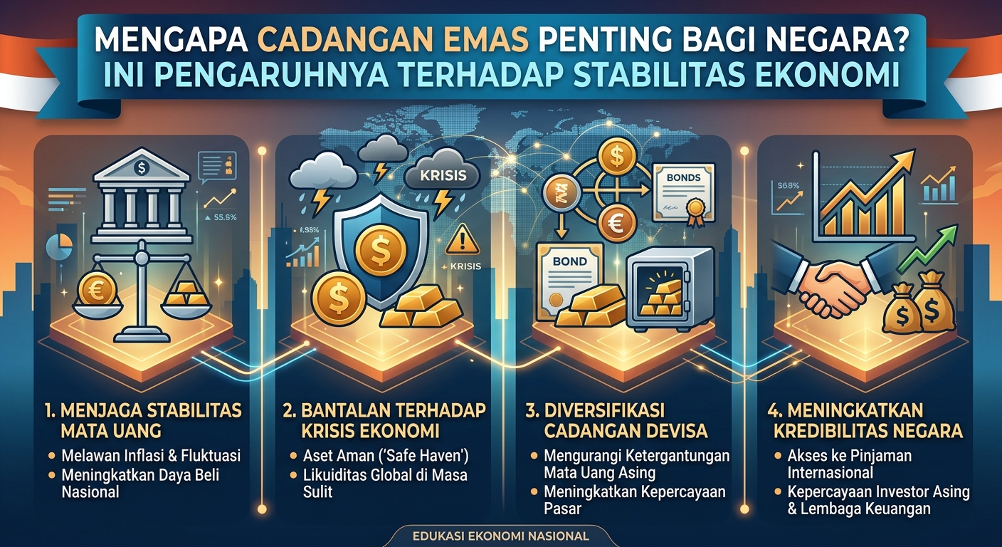 Mengapa Cadangan Emas Penting bagi Negara? Ini Pengaruhnya terhadap Stabilitas Ekonomi