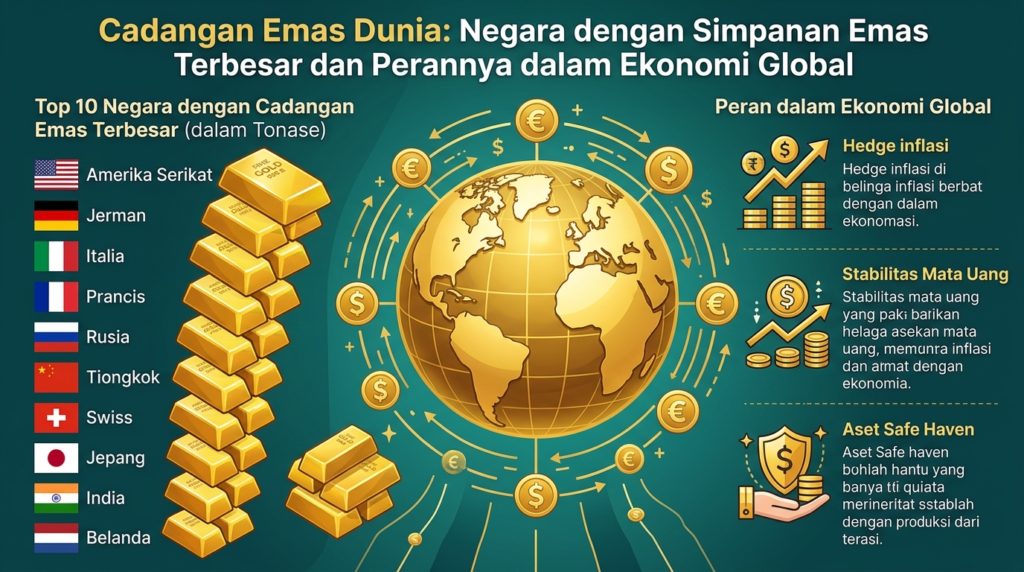 Cadangan Emas Dunia: Negara dengan Simpanan Emas Terbesar dan Perannya dalam Ekonomi Global