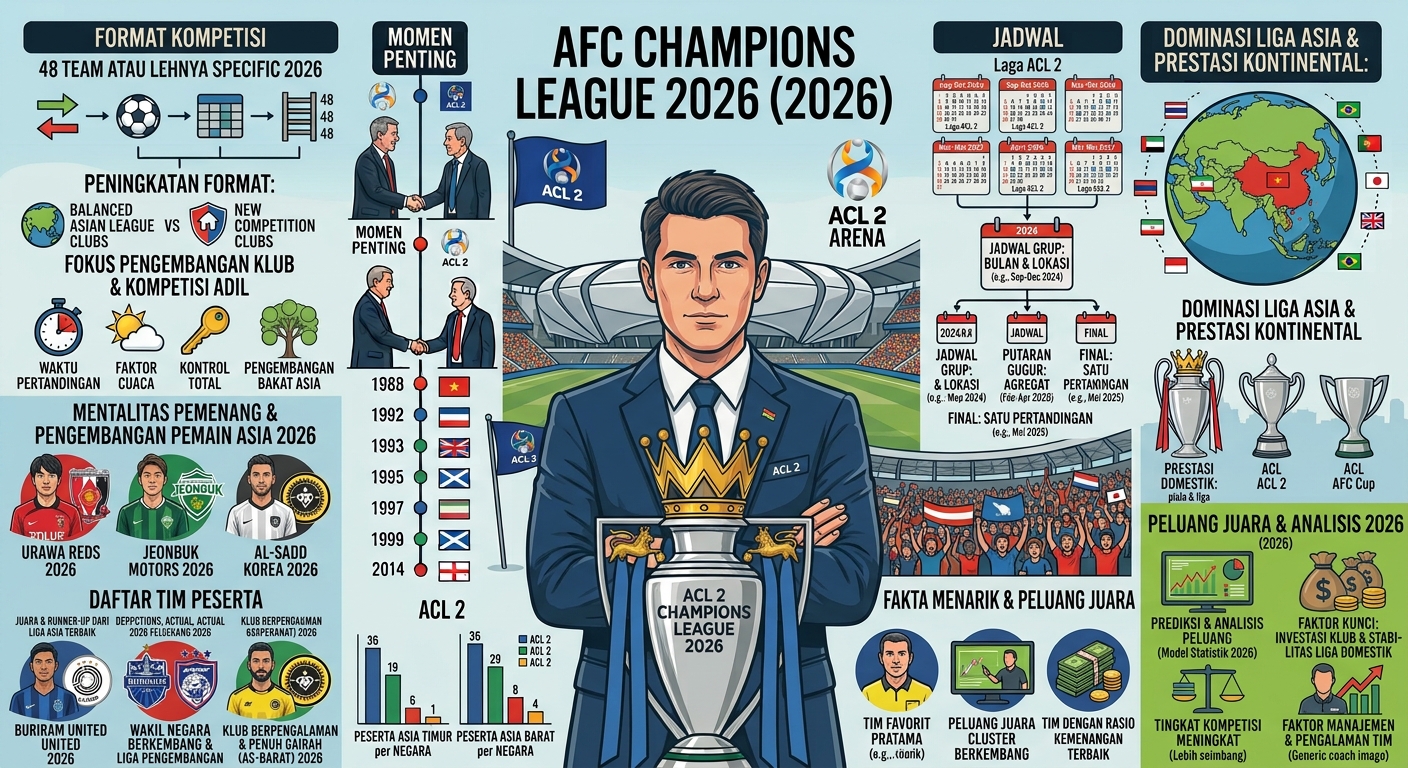 ACL 2 2026: Daftar Tim Peserta, Jadwal Pertandingan, Format Kompetisi, dan Peluang Juara