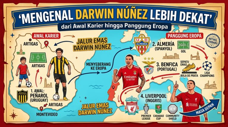 buatkan artikel seofrienldy dengan menggunaka judul/topik berikutt ini Mengenal Darwin Núñez Lebih Dekat, dari Awal Karier hingga Panggung Eropa dengan minimal 1000 kata!!