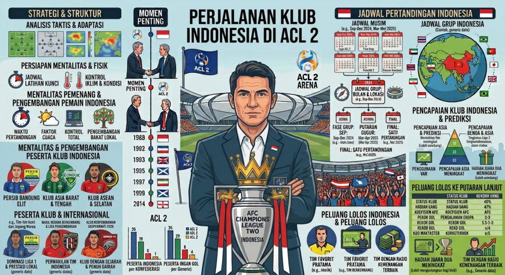 Perjalanan Klub Indonesia di ACL 2: Jadwal, Lawan, Hasil Pertandingan, dan Peluang Lolos