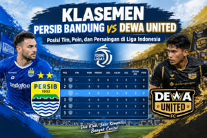 Klasemen Persib Bandung vs Dewa United: Posisi Tim, Poin, dan Persaingan di Liga Indonesia